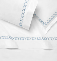 Catena King Flat Sheet - White/Sea