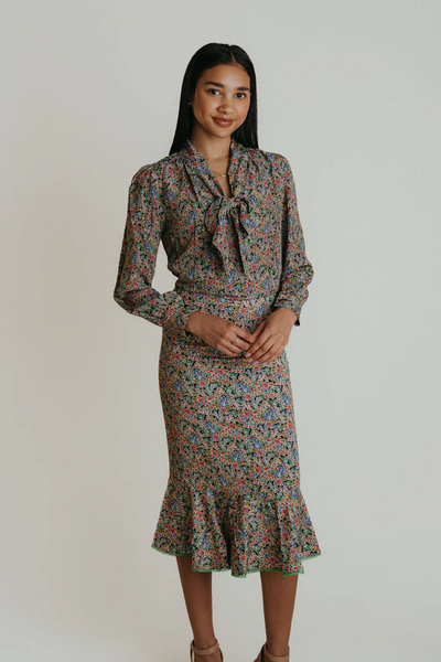Cece Skirt - Oxford Floral