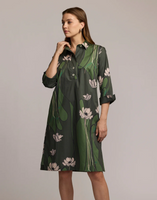 Charlotte Dress - Green Poppy