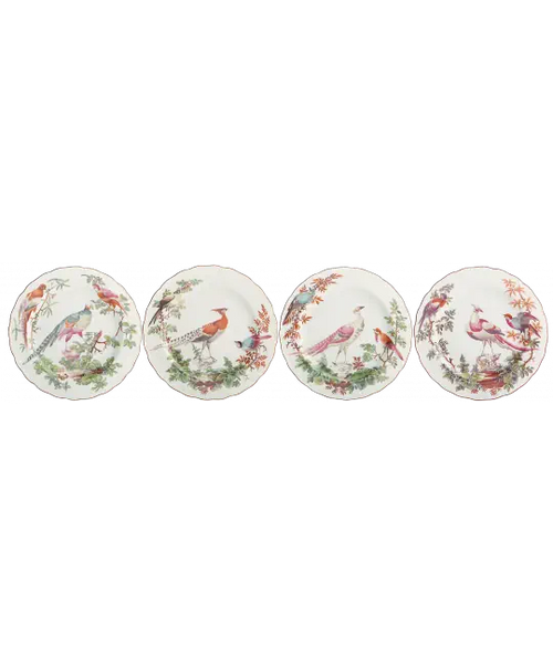 Chelsea Bird Dessert Plates S/4