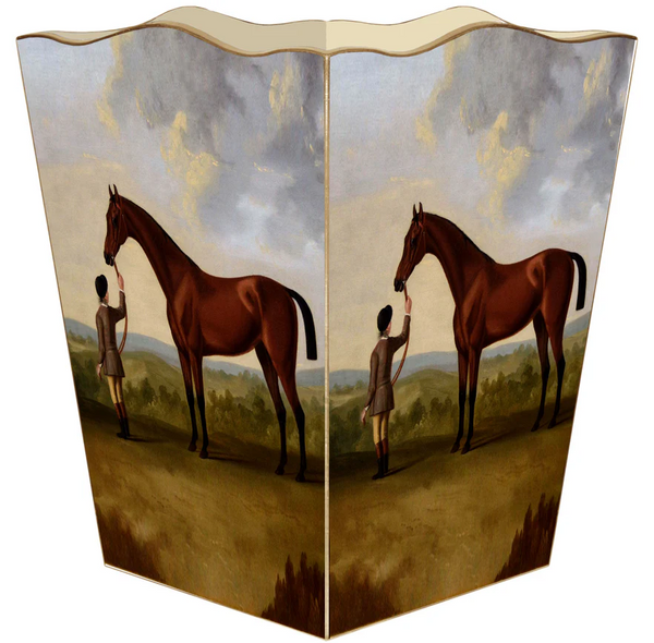 Waste Basket - Horse Landscape