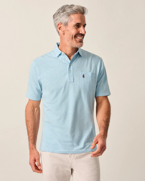 Heathered Original Polo - Cloud Blue