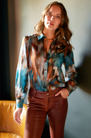 Collette Blouse - Autumn Brushstroke