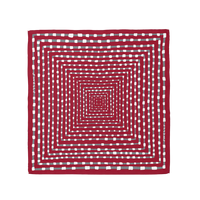 Crimson and Gray Scarf 26X26