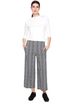 Cropped Gaucho - Black Weave