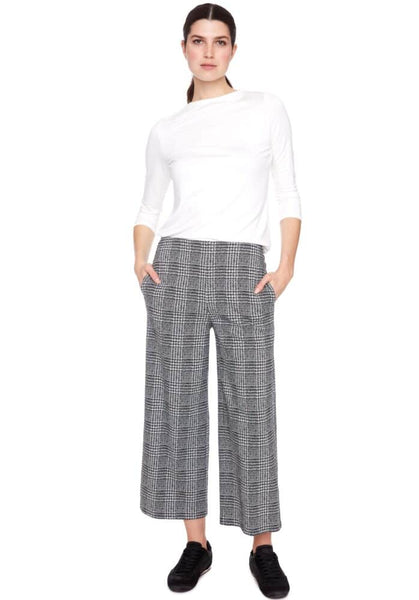 Cropped Gaucho - Black Weave