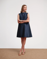 Sleeveless Diplomat Dress - Navy