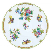 Queen Victoria Green Dinner Plate