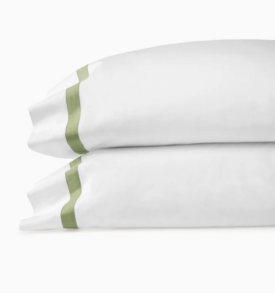 Estate King Pillow Case - White/Willow