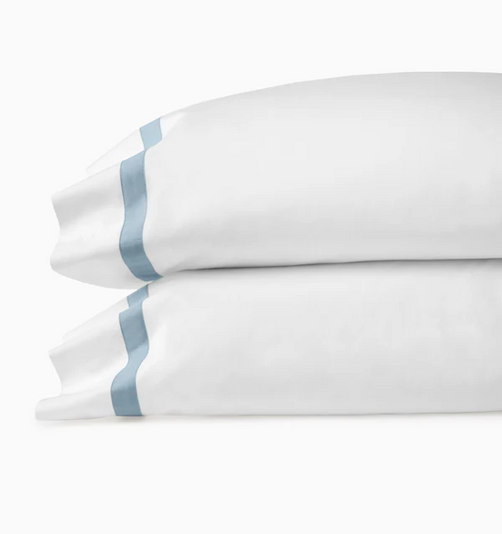 Estate Standard Pillow Case - White/Sea