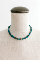 Faceted Necklace - Teal