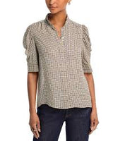 Gillian Blouse - Houndstooth