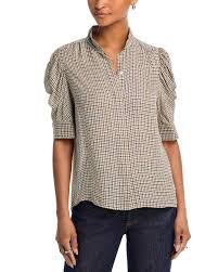 Gillian Blouse - Houndstooth