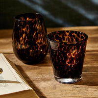 Set/4 Tortoise Old Fashioned Glasses