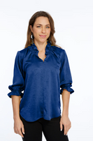 Hailey Blouse - Jewel Blue
