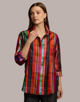 Halsey Blouse - Textured Stripes