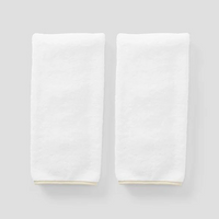 Pair Hand Towels - White/Sand