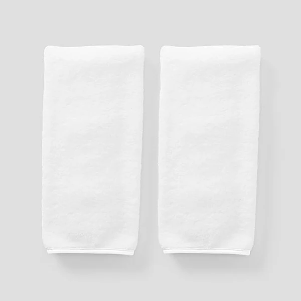 Pair Hand Towels - White/White