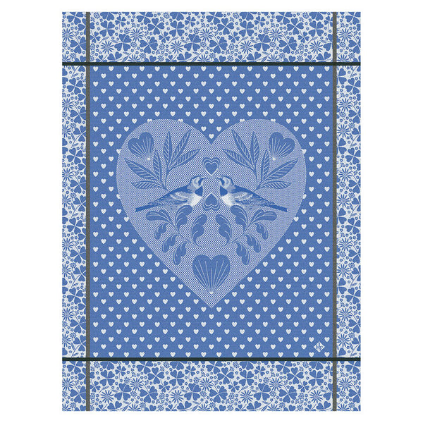 24X31 Tea Towel - Amour Blue