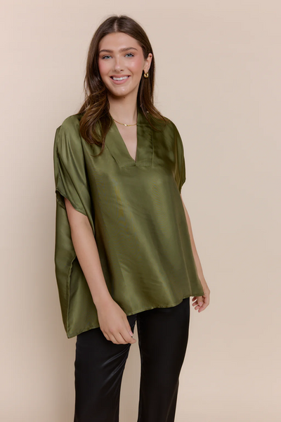 Inez Top - Army Green