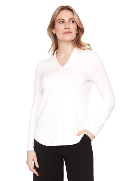 Silky Long Sleeve Tee - Ivory