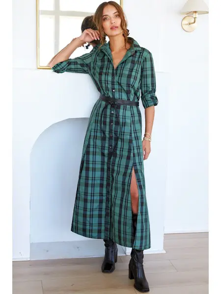 Laine Dress - Christmas Plaid