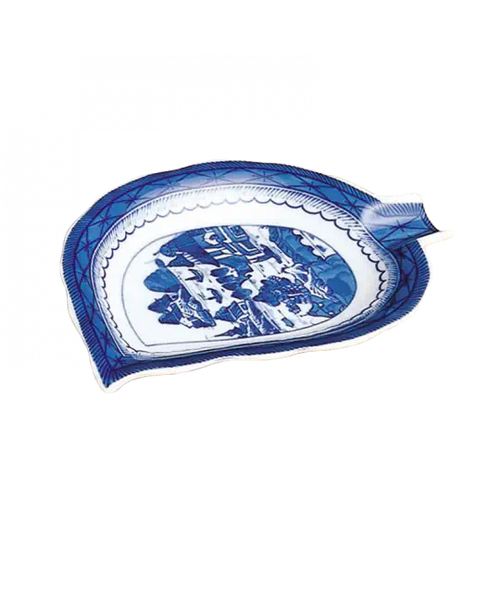 Blue Canton Leaf Tray