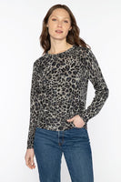 Cashmere Leopard Crew