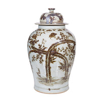 Temple Jar - Brown Magpie Large