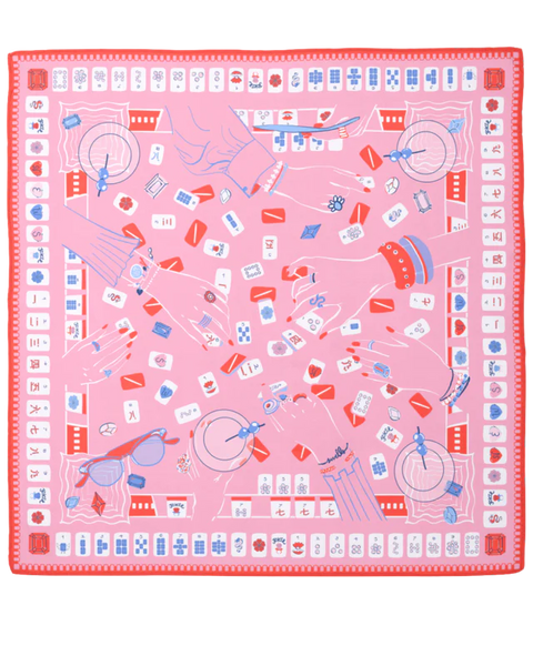 Mahjong Scarf 26X26