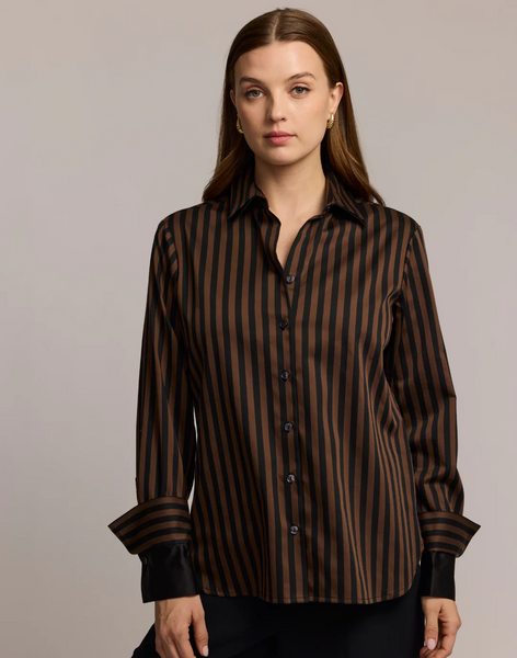 Margot Blouse - Caramel/Black