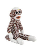 Sock Monkey - Blue, Chocolate, Raspberry