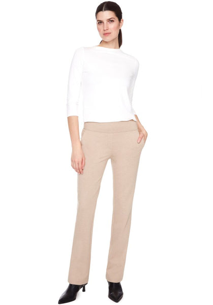 Knit Flare Pant - Oatmeal