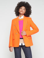 Wool Blend Jacket - Orange