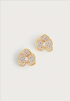 Orchid Pave Stud Earrings