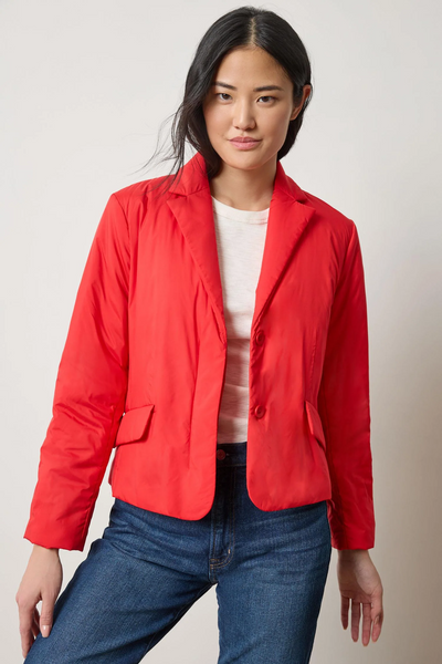 Padded Blazer - Ruby
