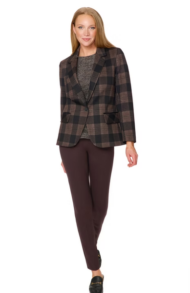 Blazer - Brown Plaid
