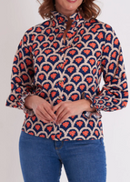Plato Blouse - Camber Naval Blue