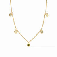 Rainbow Delicate Charm Necklace - Jade