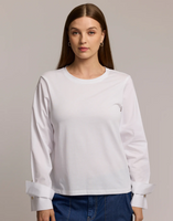 Reagen Layering Tee - White