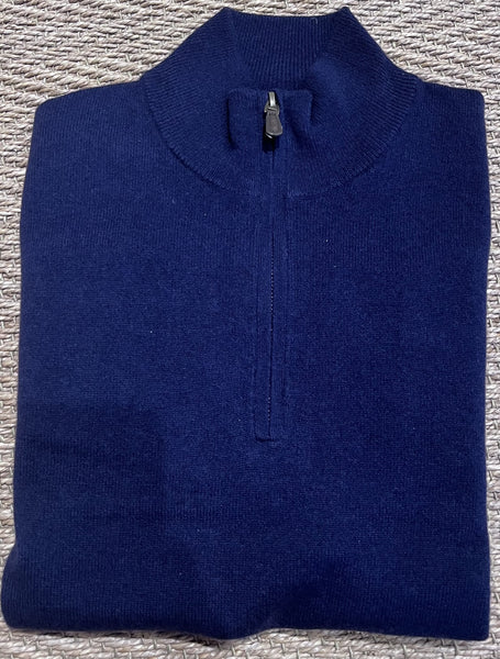 Wool 1/2 Zip - Navy