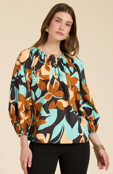 Sarah Blouse - Butterscotch Floral