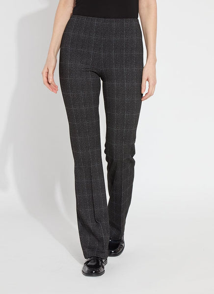 Elysse Wide Leg Pant - Plaid