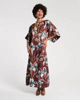 Spinnaker Maxi Dress - Brown/Blue