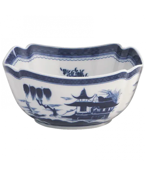 Blue Canton Large Square Bowl