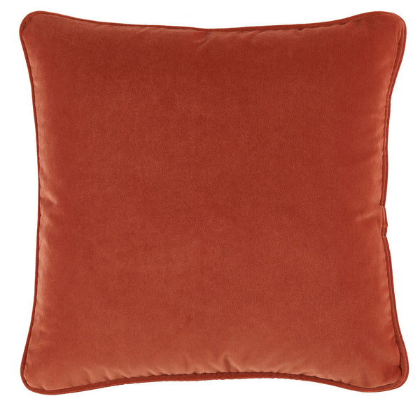 Perry Velvet Pillow - Tangelo