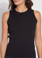 Allegra Knit Tank - Black