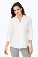 Taylor 3/4 Sleeve Blouse - White
