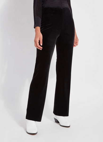 Velvet Pull-on Pant - Black