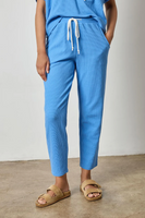 Drawcord Waffle Pants - Bluejay